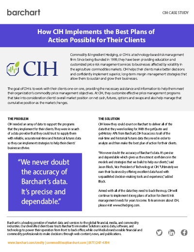 Download Case Study: CIH (Commodity & Ingredient Hedging)