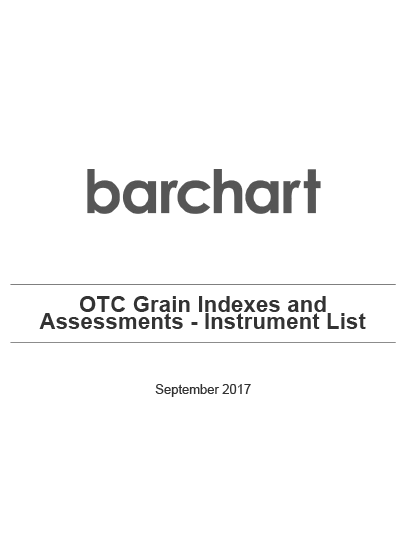 OTC Grain Indexes and Assessments - Instrument List