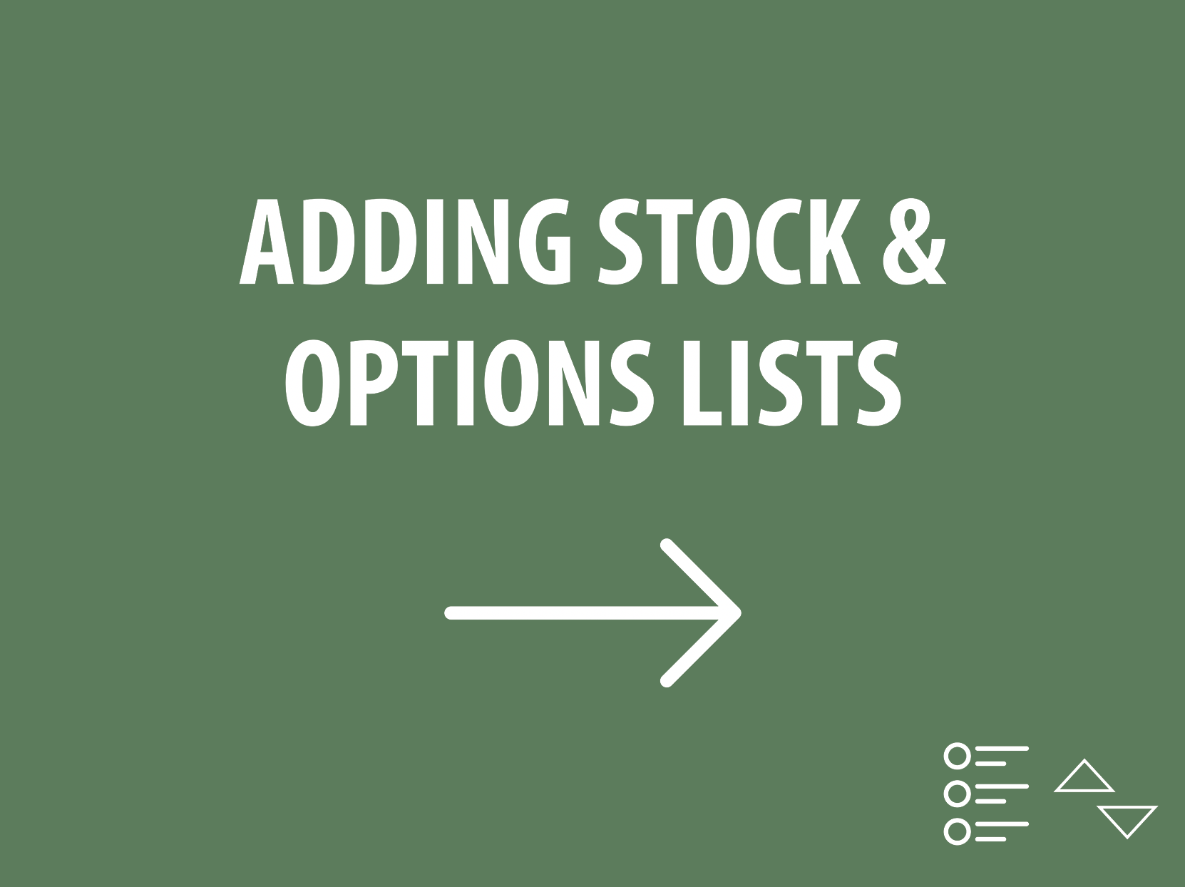 Stock & Options Lists