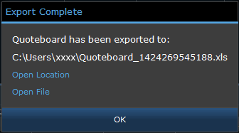 Export Complete